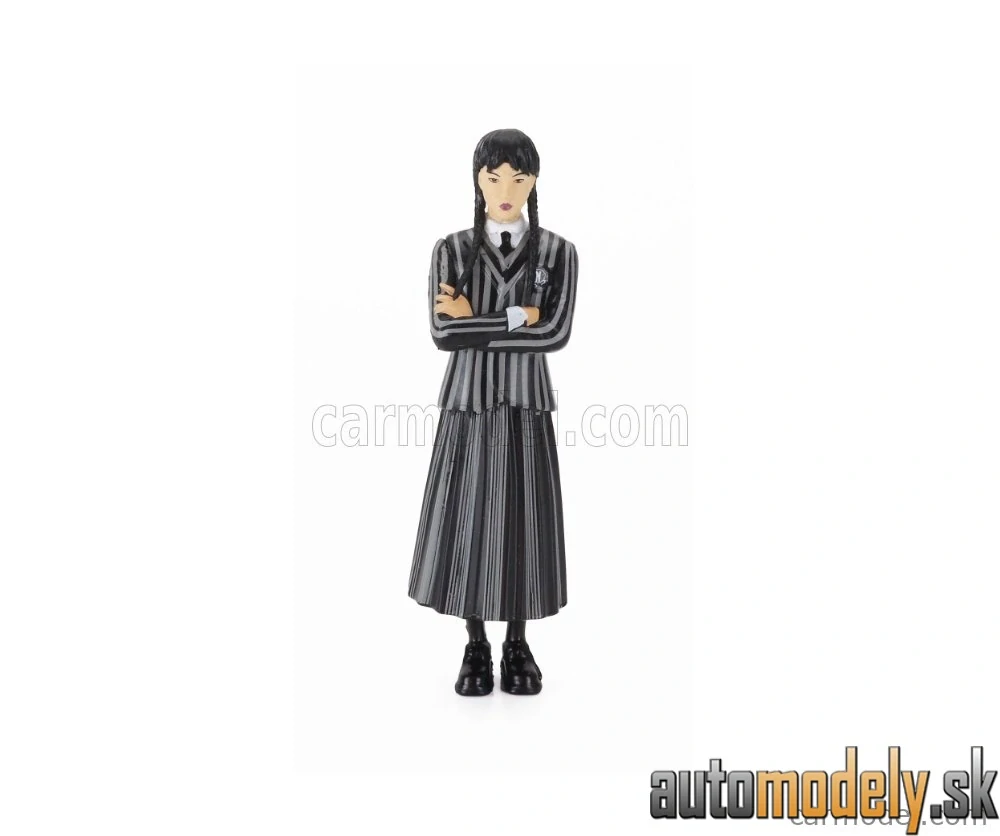 JADA - VOLKSWAGEN - BEETLE MAGGIOLINO CUSTOM WITH WEDNESDAY ADDAMS & THING FIGURE 1959 - 1:24