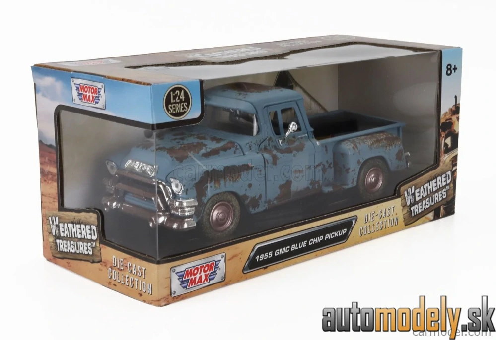 MOTOR-MAX - GMC - CHEVY 3100 PICK-UP WEATHERED TREASURE 1955 - 1:24