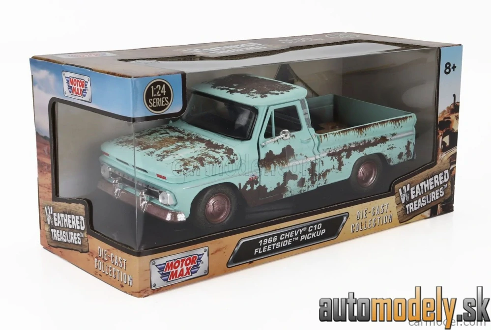 MOTOR-MAX - CHEVROLET - C-10 PICK-UP WEATHERED TREASURE 1966 - 1:24