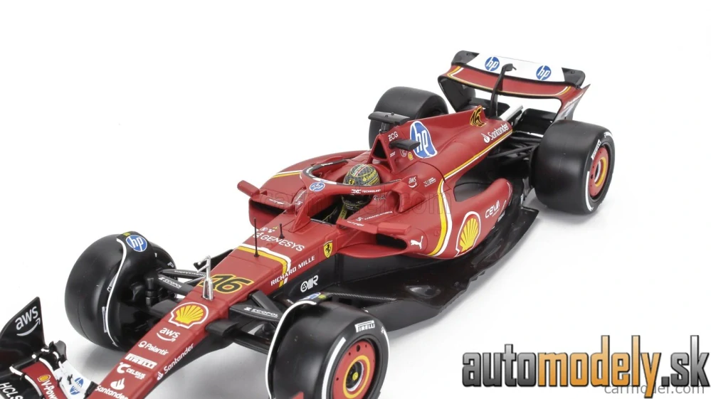 BURAGO - FERRARI - F1 SF-24 TEAM SCUDERIA FERRARI N 16 WINNER ITALY MONZA GP 2024 CHARLES LECLERC - 1:18