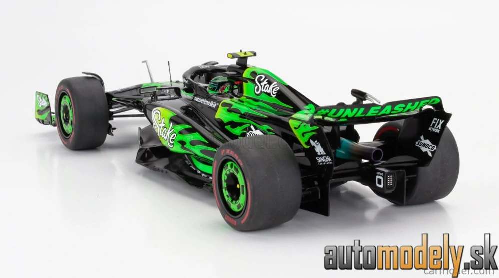 SOLIDO - SAUBER F1 C44 TEAM STAKE KICK N 24 LAS VEGAS USA GP 2024 ZHOU GUANYU - 1:18