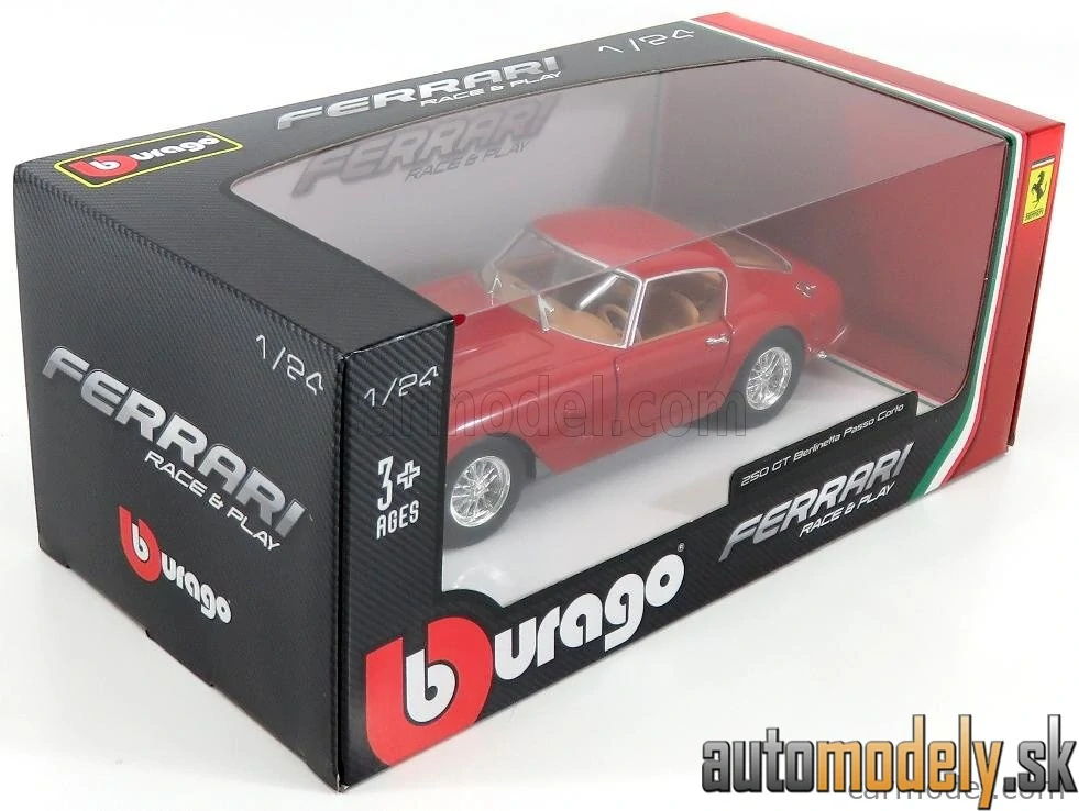 Bburago - Ferrari 250 GT Berlinetta Passo Corto - 1:24