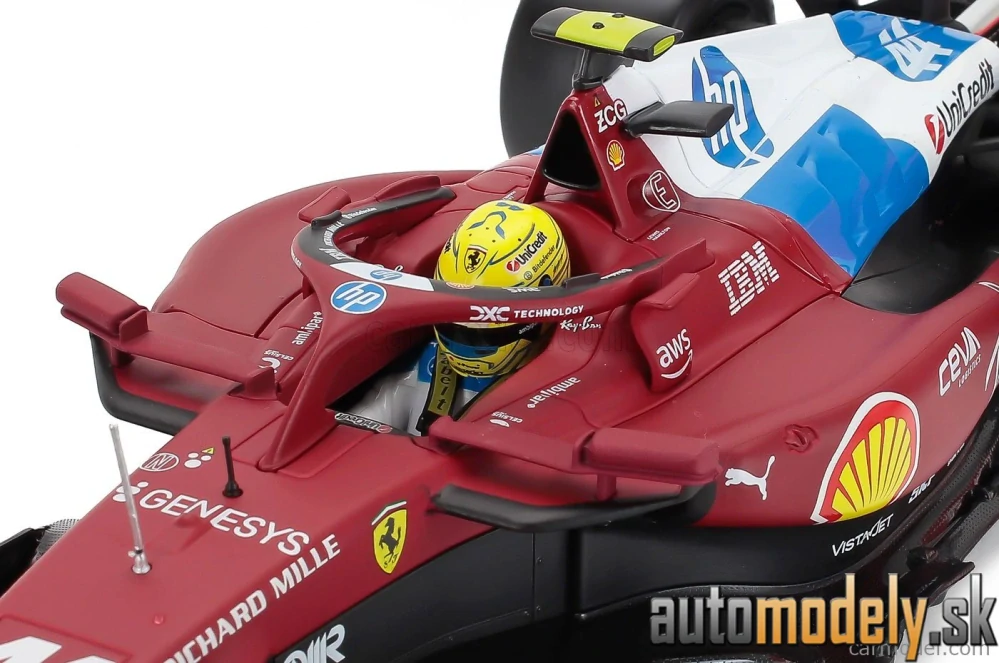 Bburago - FERRARI - F1 SF-25 TEAM SCUDERIA FERRARI HP N 44 MIAMI GP 2025 LEWIS HAMILTON - 1:18