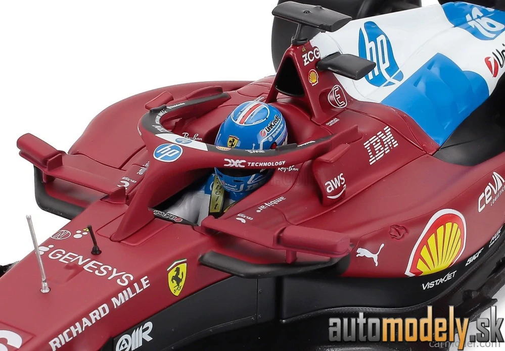 Bburago - FERRARI - F1 SF-25 TEAM SCUDERIA FERRARI N 16 MIAMI GP 2025 CHARLES LECLERC - 1:18
