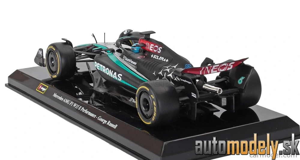 Bburago - MERCEDES GP - F1 W15 EQ PERFORMANCE TEAM AMG PETRONAS MOTORSPORT N 63 SEASON 2024 GEORGE RUSSELL - 1:24
