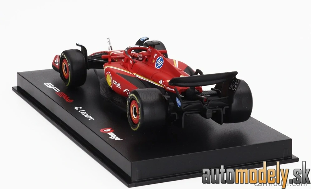 Bburago - FERRARI - F1 SF-24 TEAM SCUDERIA FERRARI N 16 4th EMILIA ROMAGNA IMOLA GP 2024 CHARLES LECLERC - 1:43