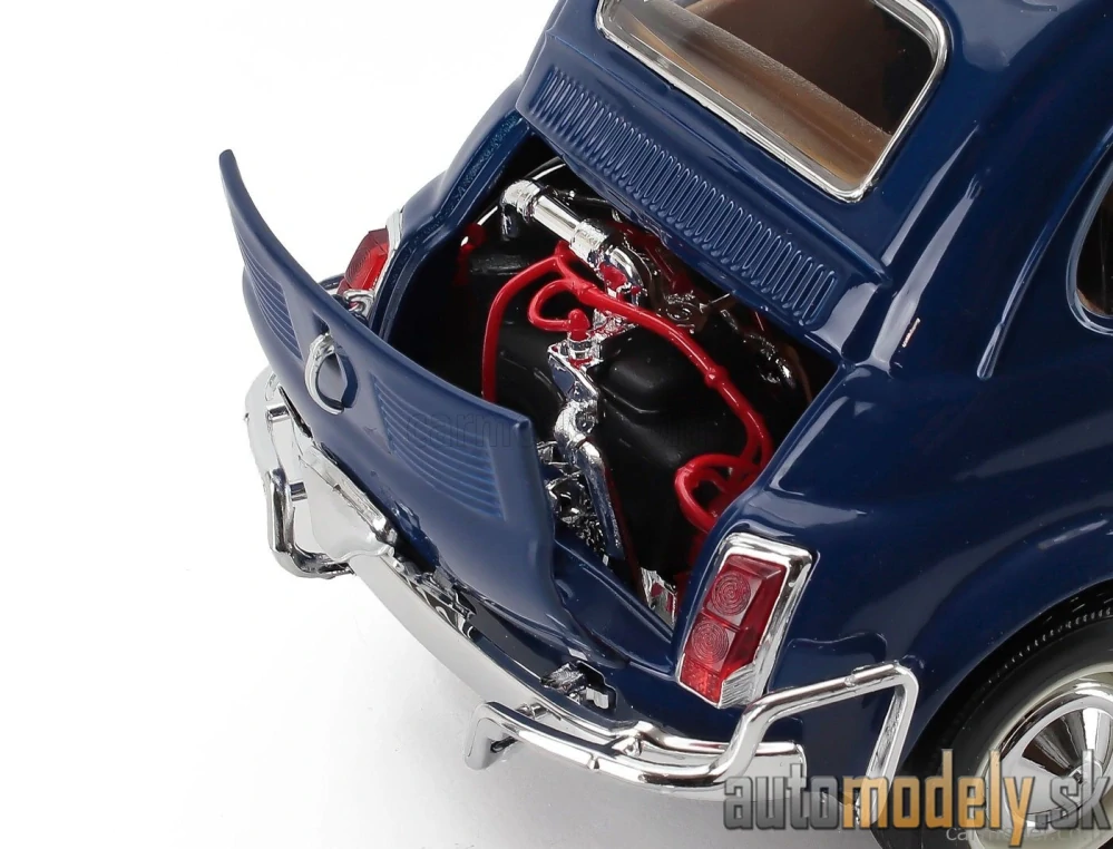 Bburago - FIAT - 500L OPEN ROOF 1968 - BLUE - 1:16