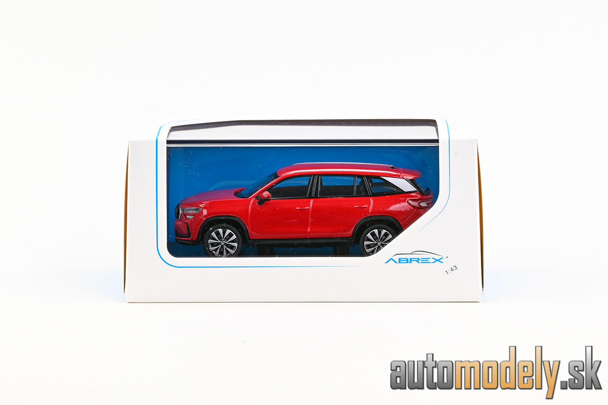 Abrex - Škoda Kodiaq II (2023) Červená Velvet Metalíza - 1:43