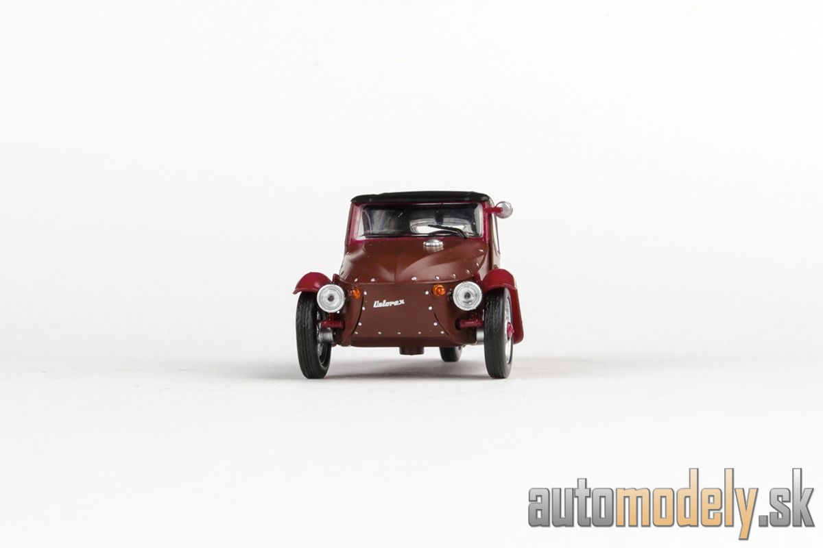 Abrex - Velorex 16/350 (1966) Hnedá/Čierna/Vínová - 1:43
