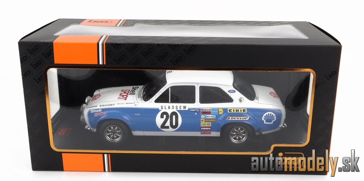 IXO-MODELS - FORD ENGLAND - ESCORT MKI RS 1600 (night version) N 20 RALLY MONTECARLO 1973 H.MIKKOLA - J.PORTER - 1:18