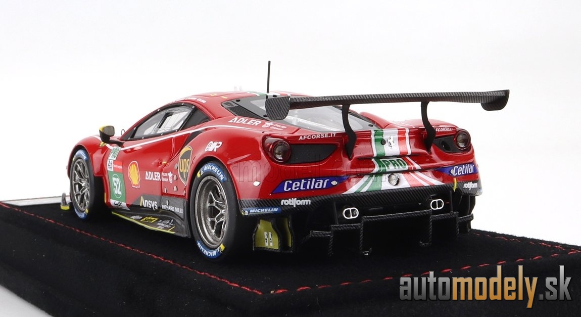 BBR-MODELS - FERRARI - 488 GTE 3.9L TURBO V8 TEAM AF CORSE N 52 LMGTE PRO CLASS 24h LE MANS 2021 S.BIRD - M.MOLINA - D.SERRA - 1:43