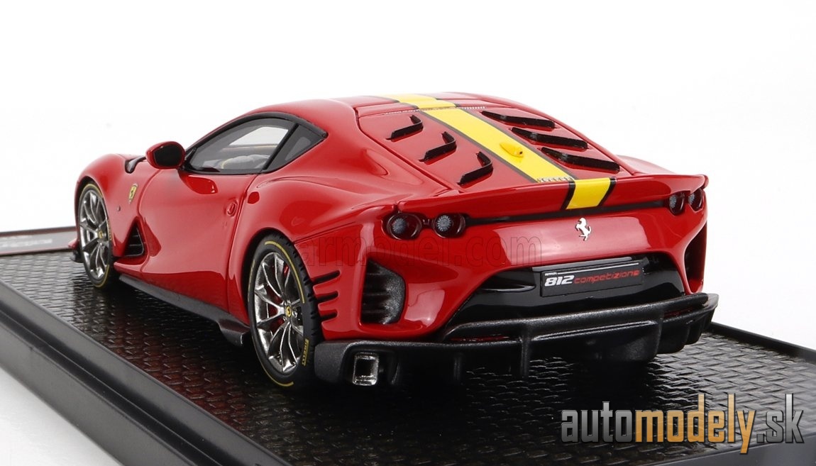 BBR-MODELS - FERRARI - 812 COMPETIZIONE 2021 (ROSSO CORSA 322 - YELLOW RED) - 1:43