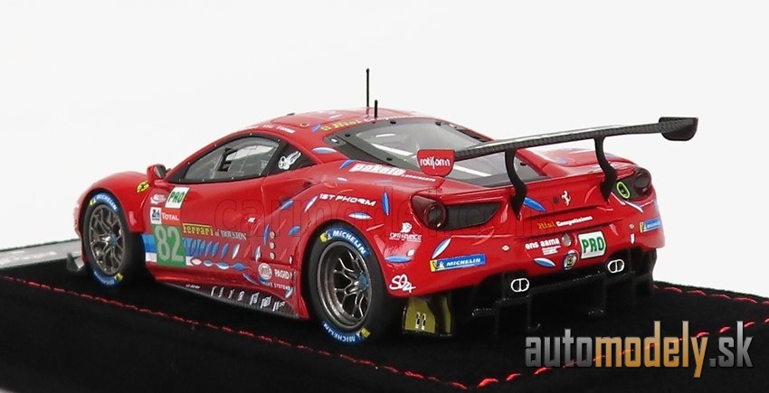 BBR-MODELS - FERRARI - 488 GTE EVO 3.9L TURBO V8 TEAM RISI N 82 LMGTE PRO CLASS 24h LE MANS 2020 S.BOURDAIS - J.GOUNON - O.PLA - 1:43