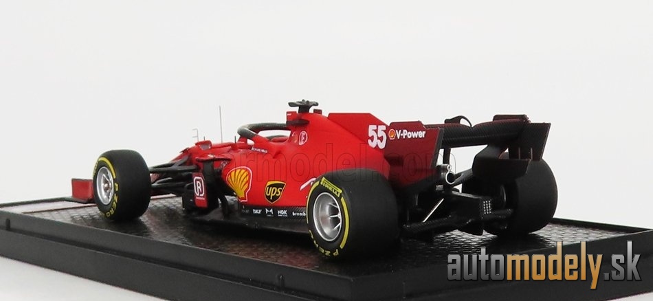 BBR-MODELS - FERRARI - F1 SF21 TEAM SCUDERIA FERRARI MISSION WINNOW N 55 4th EMILIA ROMAGNA ITALY GP - YELLOW TIRES 2021 CARLOS SAINZ - 1:43