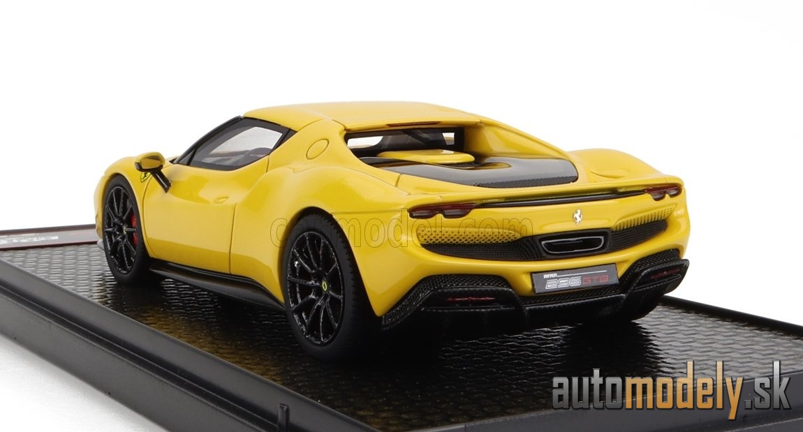 BBR-MODELS - FERRARI - 296 GTB HYBRID 830HP V6 2021 (YELLOW) - 1:43