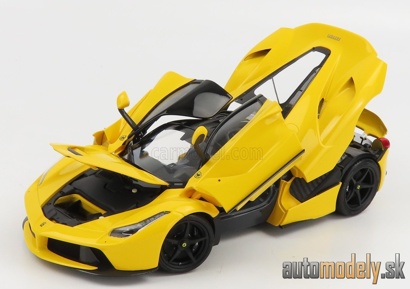 BBR-MODELS - FERRARI - LAFERRARI 2013 - BLACK WHEELS (GIALLO MODENA - YELLOW BLACK)- 1:18