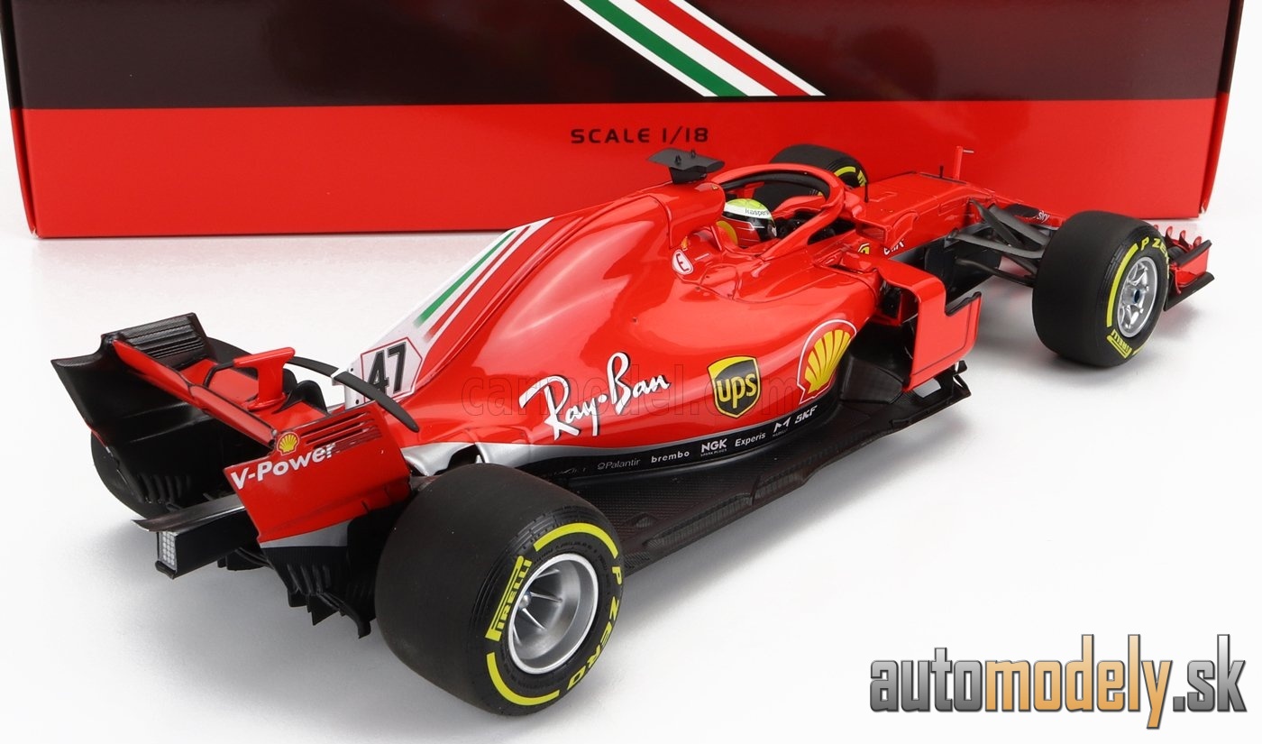 BBR-MODELS - FERRARI - F1 SF71H N 47 TEST FIORANO ITALY 2018 MICK SCHUMACHER - 1:18