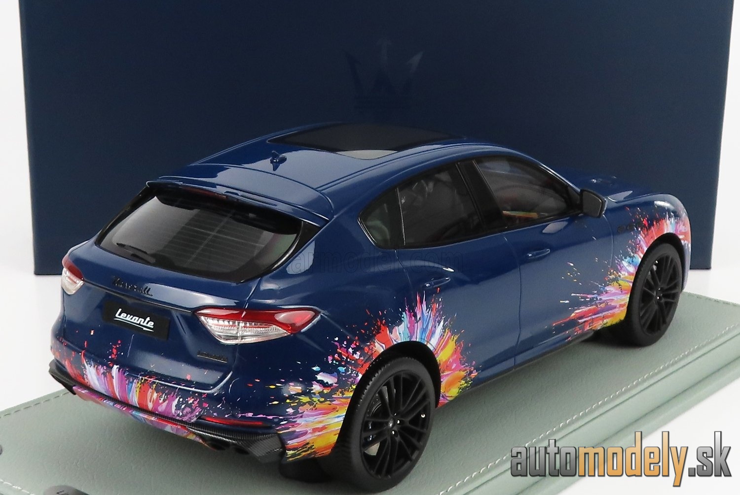BBR-MODELS - MASERATI - LEVANTE TROFEO 2021 - FUORISERIE EDITION - CON VETRINA - WITH SHOWCASE (BLUE) - 1:18