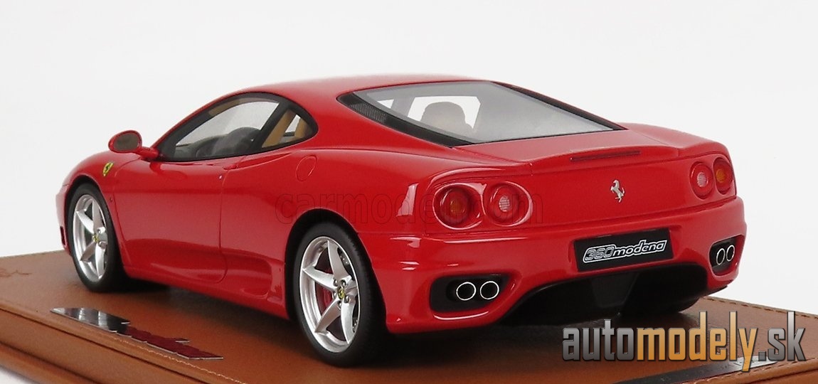 BBR-MODELS - FERRARI - 360 MODENA 1999 - MANUAL GEAR BOX - CAMBIO MANUALE - CON VETRINA - WITH SHOWCASE (RED) - 1:18