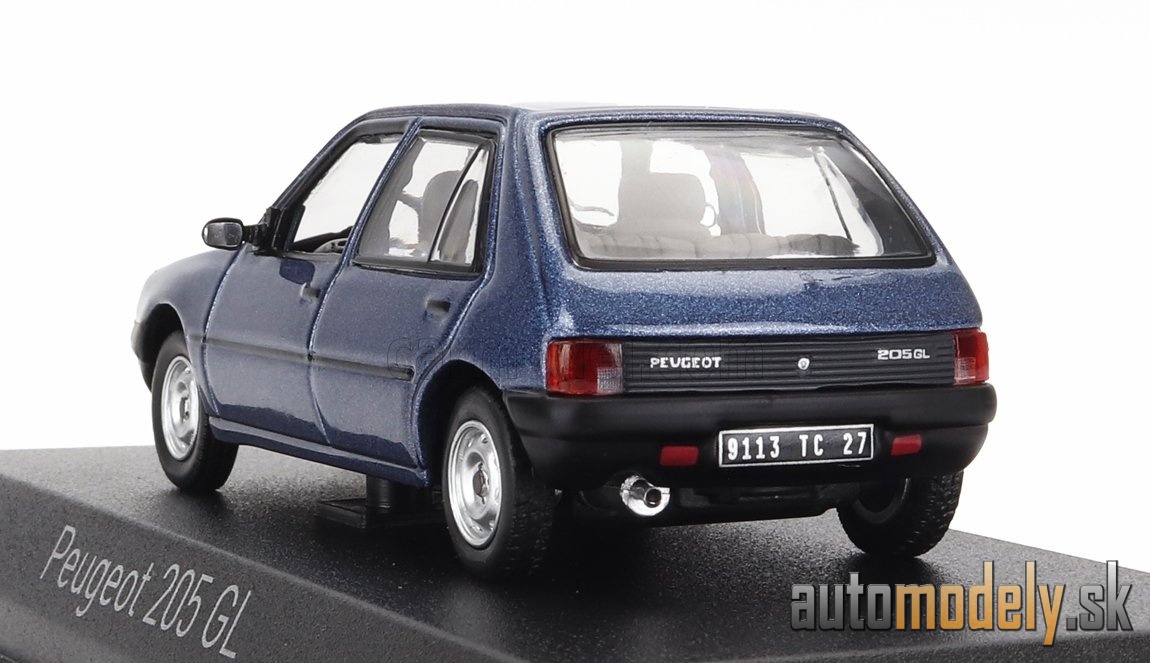 NOREV - PEUGEOT - 205 GL 1988 (MING BLUE) - 1:43