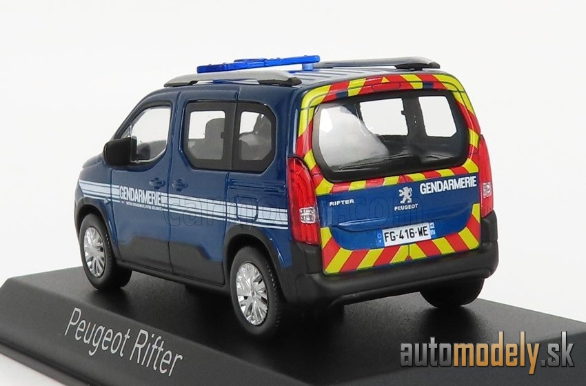 NOREV - PEUGEOT - RIFTER GENDARMERIE POLICE OTREMER 2019 (BLUE)- 1:43