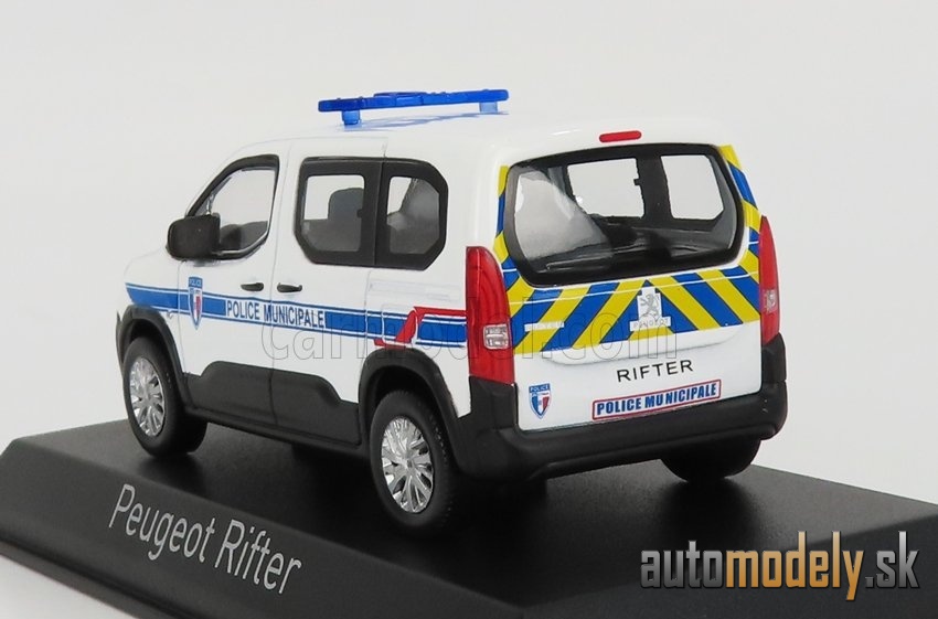 NOREV - PEUGEOT - RIFTER POLICE MUNICIPALE 2019 (WHITE BLUE YELLOW) - 1:43