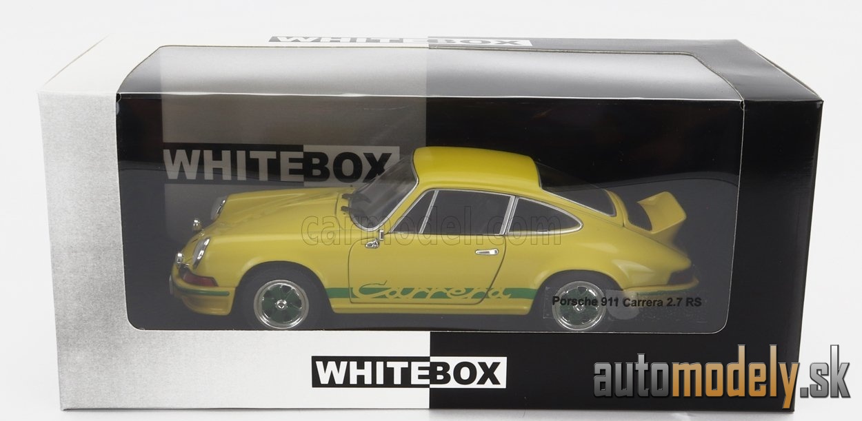 WHITEBOX - PORSCHE - 911 CARRERA 2.7 RS COUPE 1972 (YELLOW GREEN) - 1:24