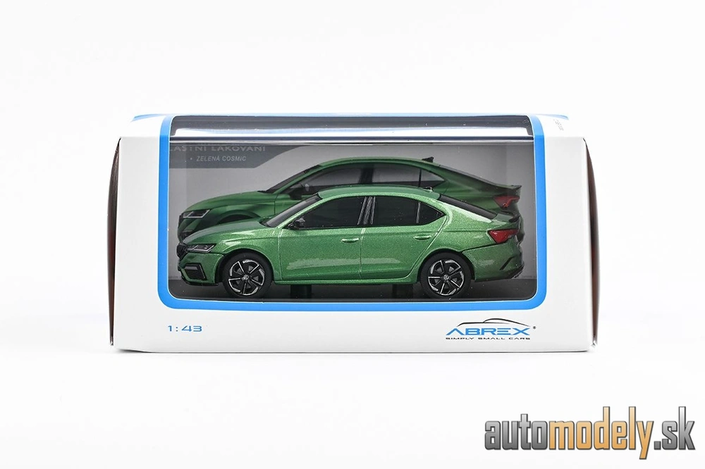  Abrex - Škoda Octavia IV RS (2020) - Zelená Cosmic Metalíza - 1:43