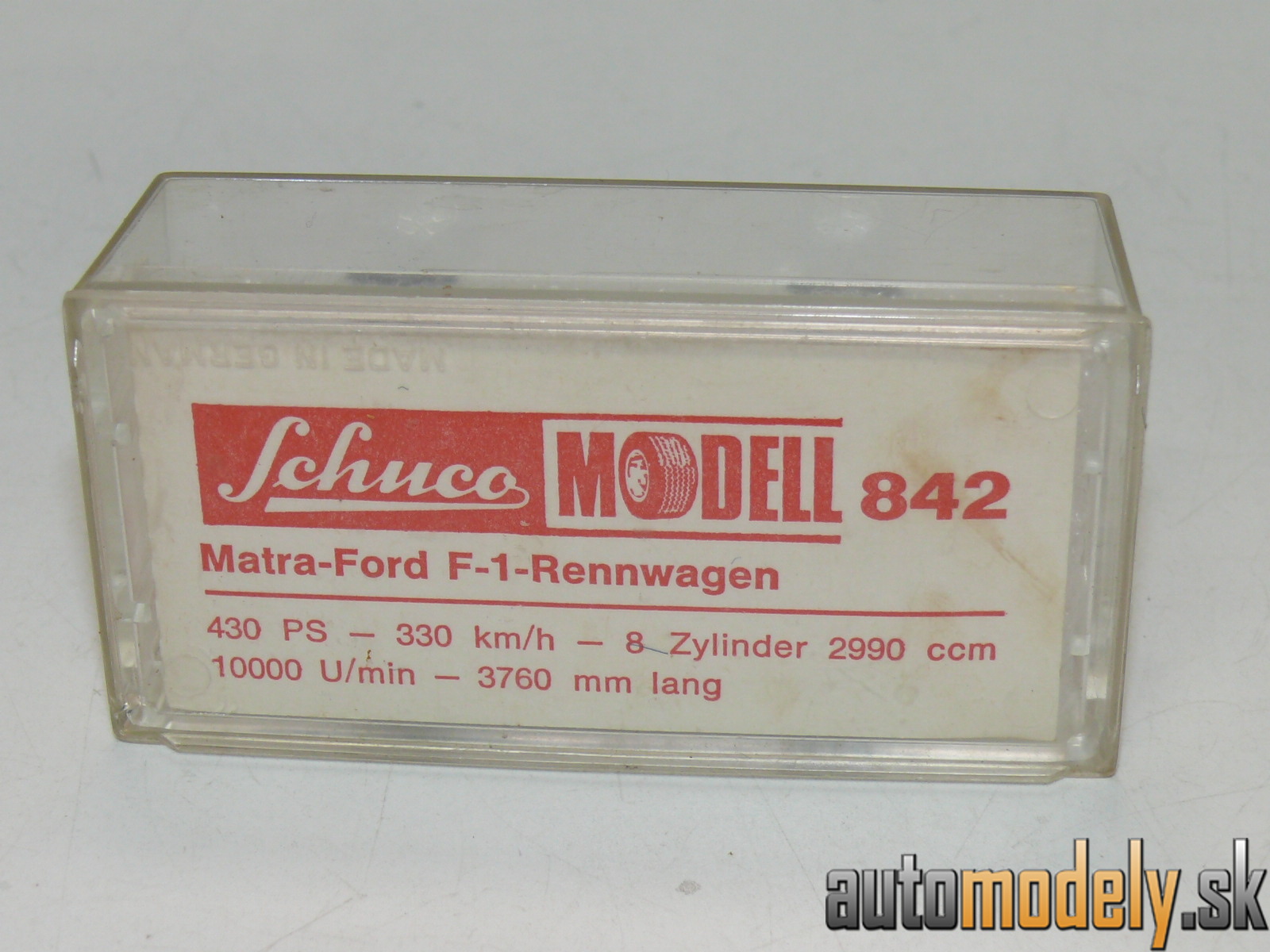 Schuco Modell Nr. 306 842 - Matra Ford Formel 1 - 1:66