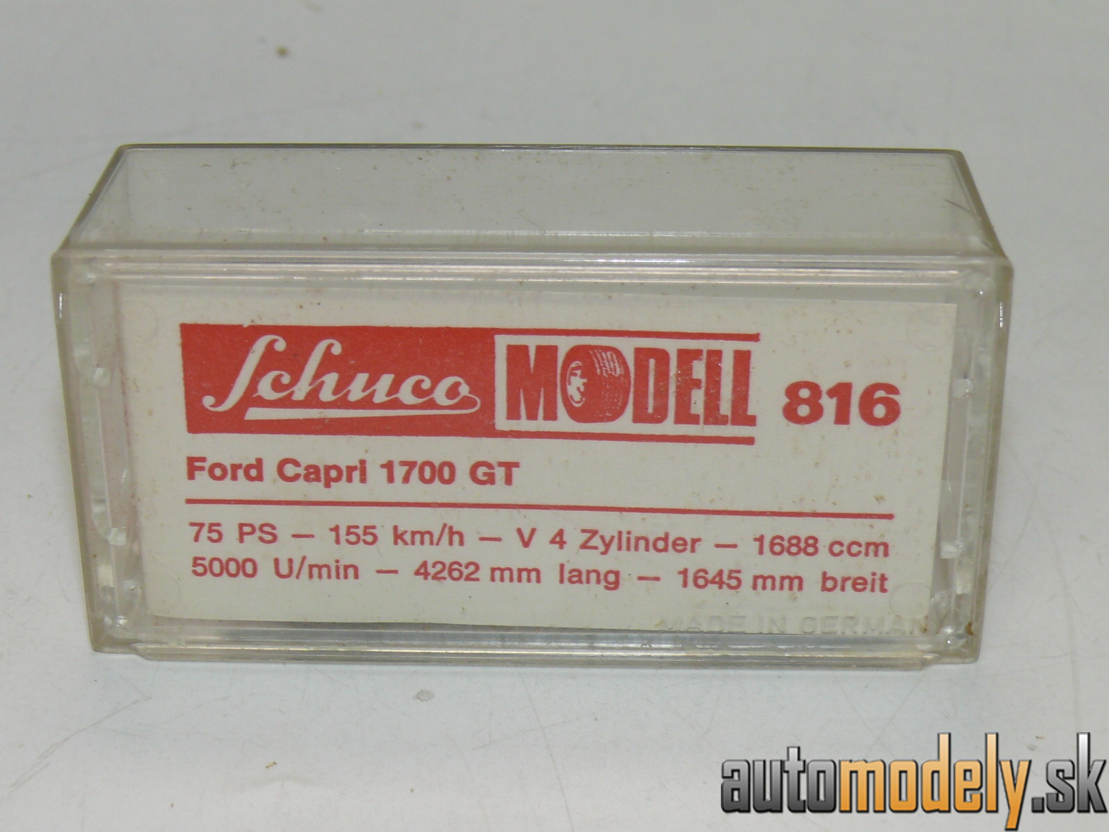 Schuco Modell 816 - Ford Capri 1700 GT - 1:66