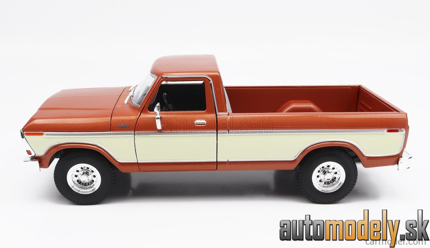 Maisto - FORD USA - F-150 PICK-UP 1979 - BROWN WHITE - 1:18