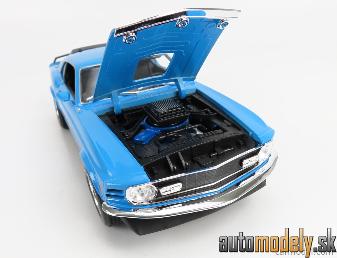 Maisto - FORD USA - MUSTANG MACH-1 COUPE 1970 - BLUE BLACK - 1:18