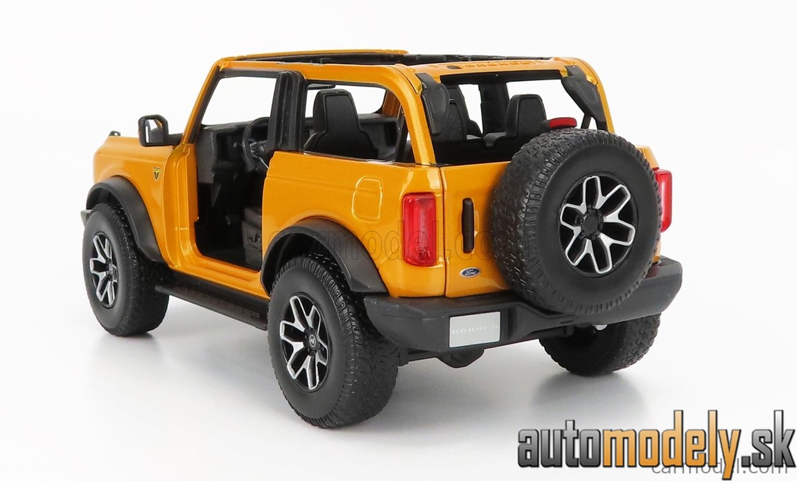Maisto - FORD USA - BRONCO BADLANDS WITHOUT DOORS 2021 - YELLOW MET - 1:18