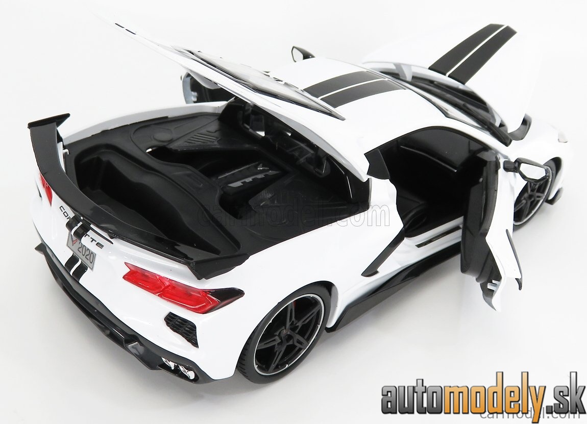 Maisto - CHEVROLET - CORVETTE STINGRAY 2020 - WHITE - 1:18