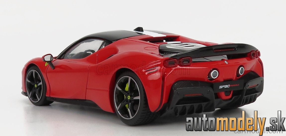 Bburago - FERRARI - SF90 STRADALE HYBRID 1000hp ASSETTO FIORANO 2019 - RED BLACK WHITE - 1:18