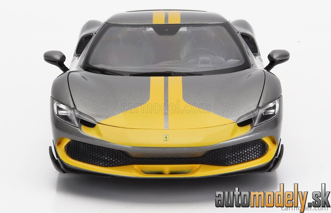 Bburago - FERRARI - 296 GTB ASSETTO FIORANO 2022 - GREY YELLOW - 1:18