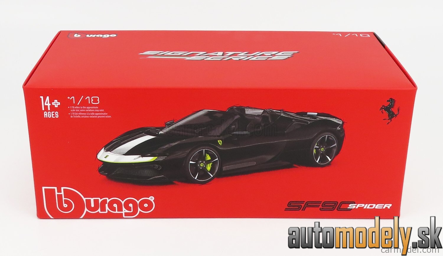 Bburago - FERRARI - SF90 STRADALE SPIDER ASSETTO FIORANO 2019 - BLACK - 1:18