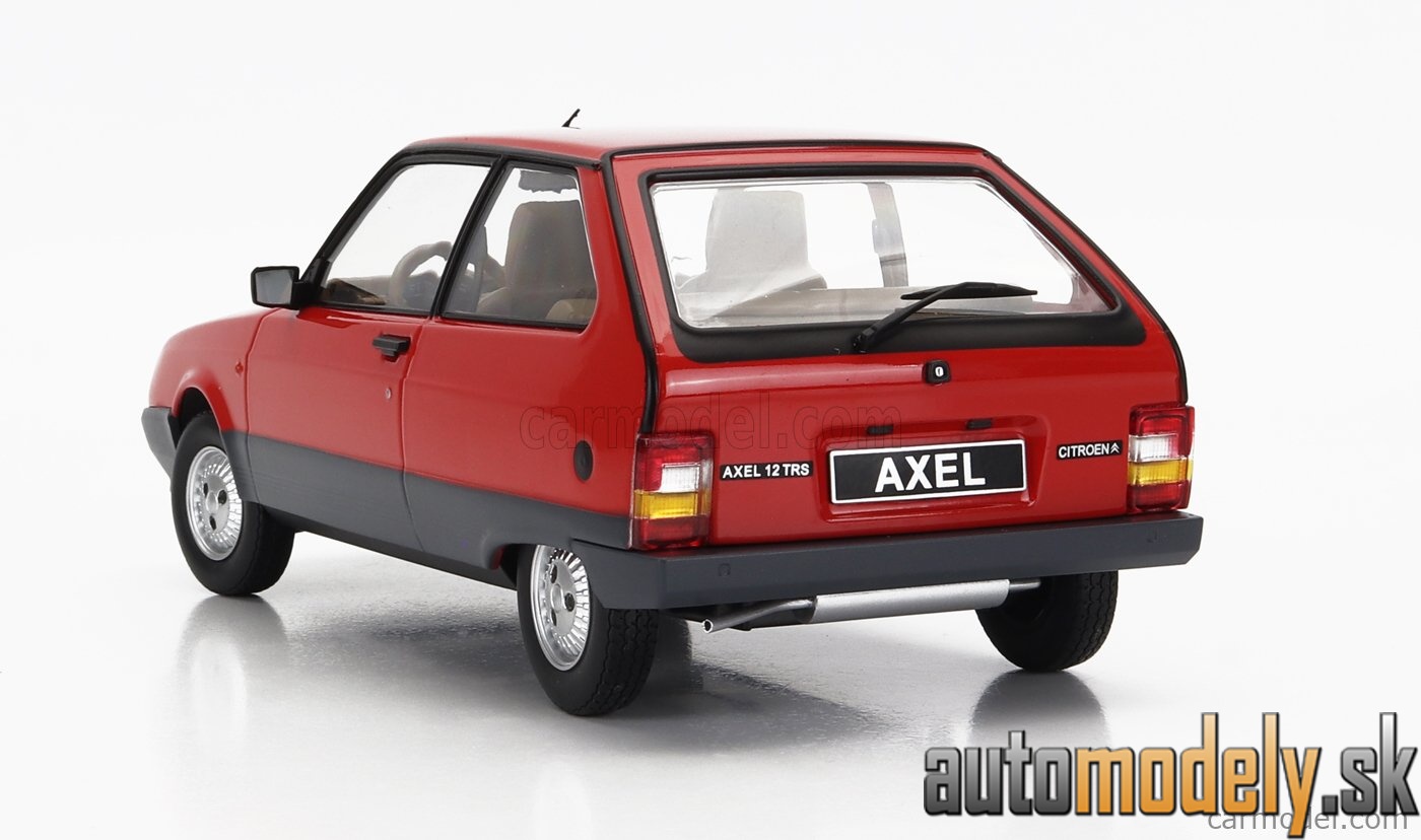 Triple9 - CITROEN AXEL 12 TRS 1990 RED GREY - 1:18