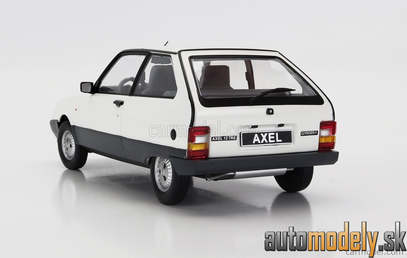 Triple9 - CITROEN AXEL 12 TRS 1990 WHITE GREY - 1:18