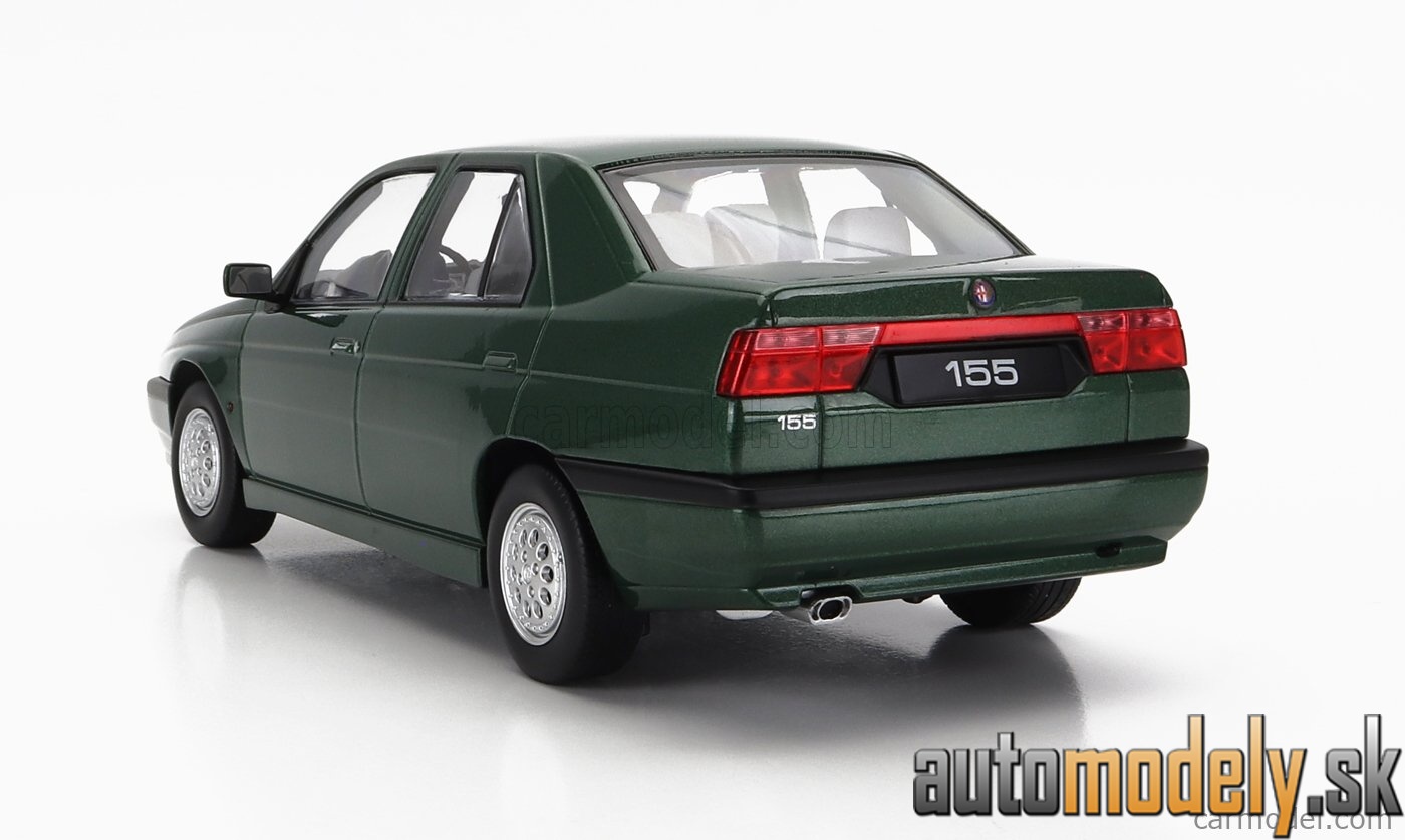 Triple9 - ALFA ROMEO 155 1996 BLACK INTERIOR GREEN MET - 1:18