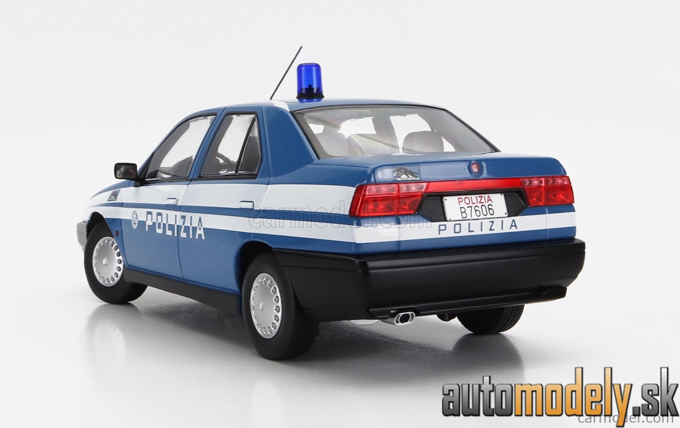 Triple9 - ALFA ROMEO 155 POLIZIA (POLICE) 1996 BLUE WHITE - 1:18