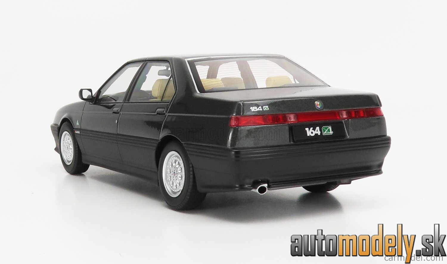 Triple9 - ALFA ROMEO 164 Q4 1994 BEIGE INTERIOR DARK GREY MET - 1:18