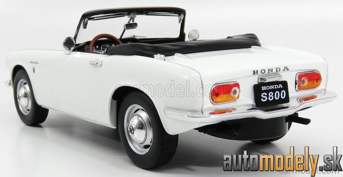 Triple9 - HONDA S800 SPIDER SOFT-TOP OPEN 1966 WHITE - 1:18