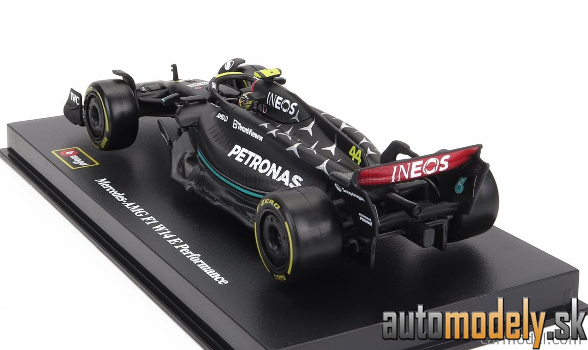 Bburago - MERCEDES GP F1 W14 TEAM MERCEDES-AMG PETRONAS FORMULA ONE N 44 SEASON 2023 LEWIS HAMILTON - 1:43