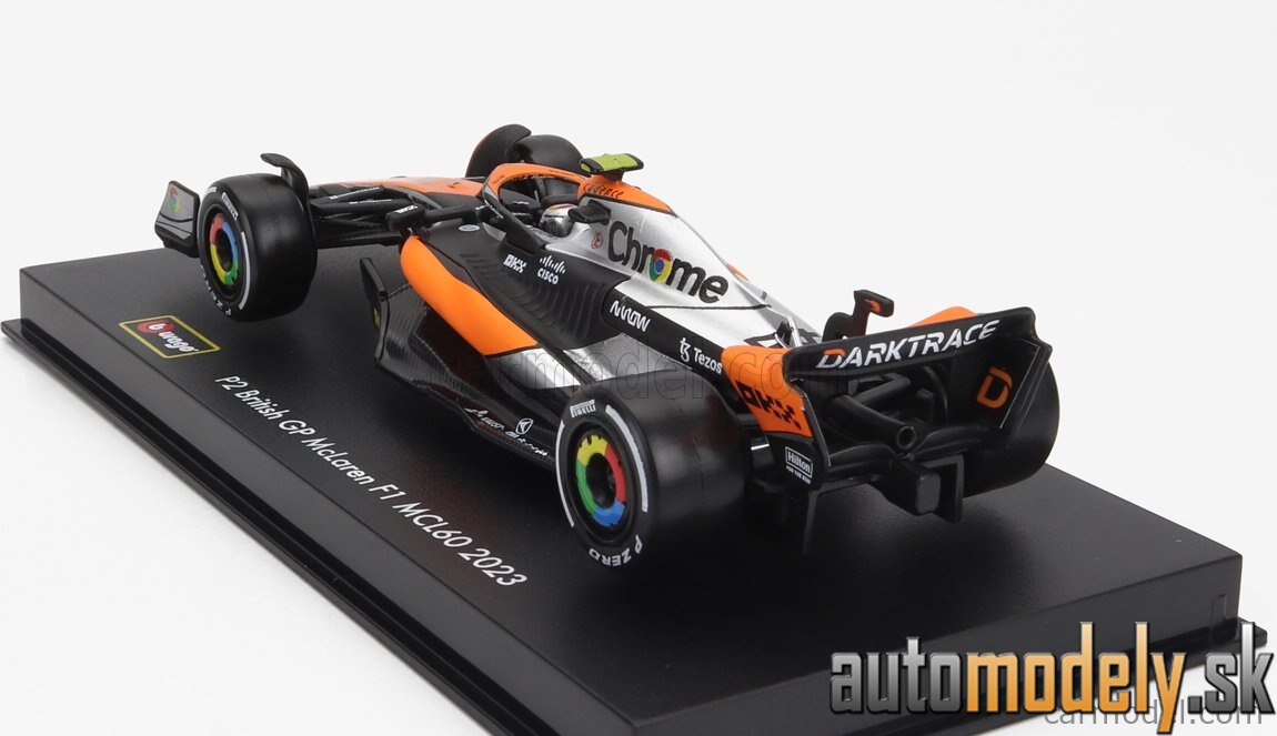 Bburago - McLAREN F1 MCL60 TEAM McLAREN N 4 2nd BRITISH GP 2023 LANDO NORRIS - 1:43