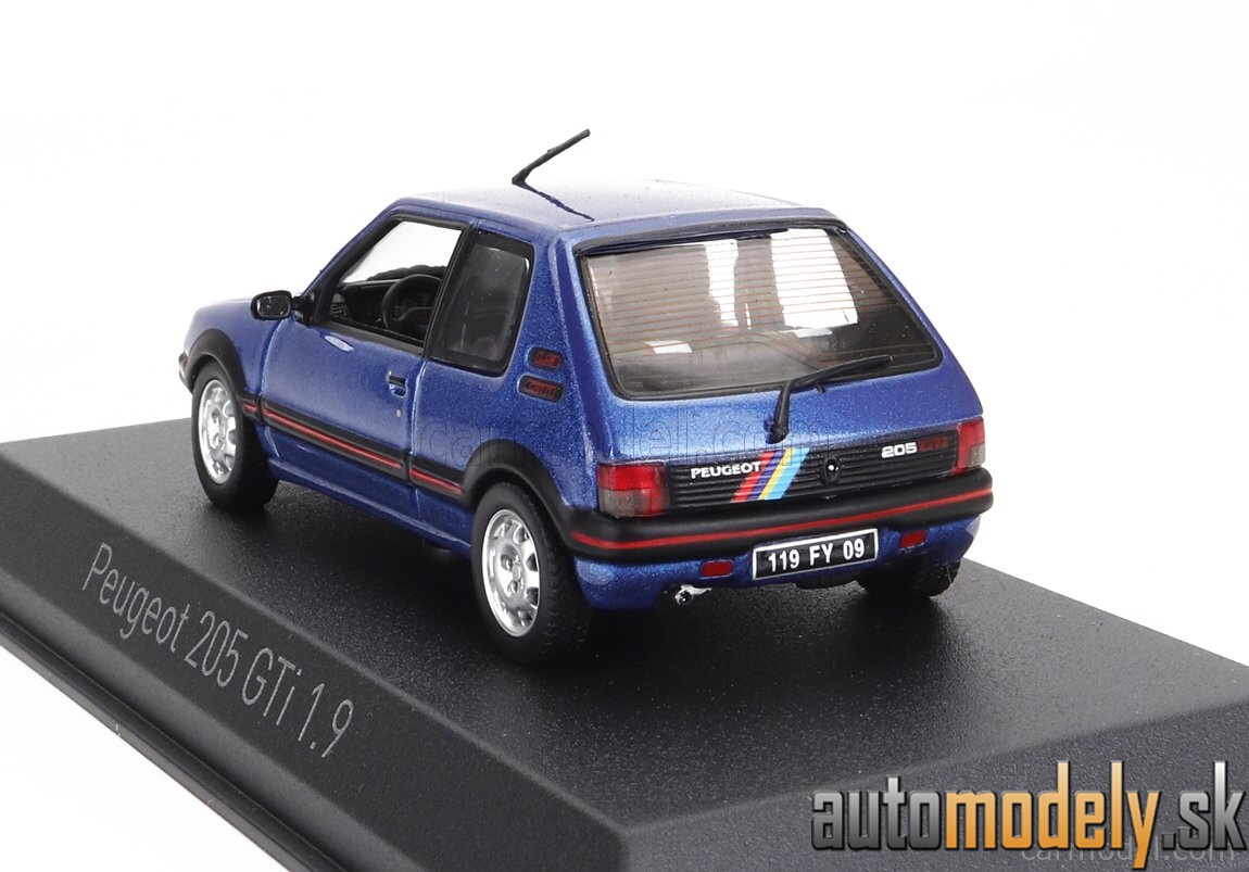 Norev - PEUGEOT 205 1.9 GTi 1992 MIAMI BLUE - 1:43