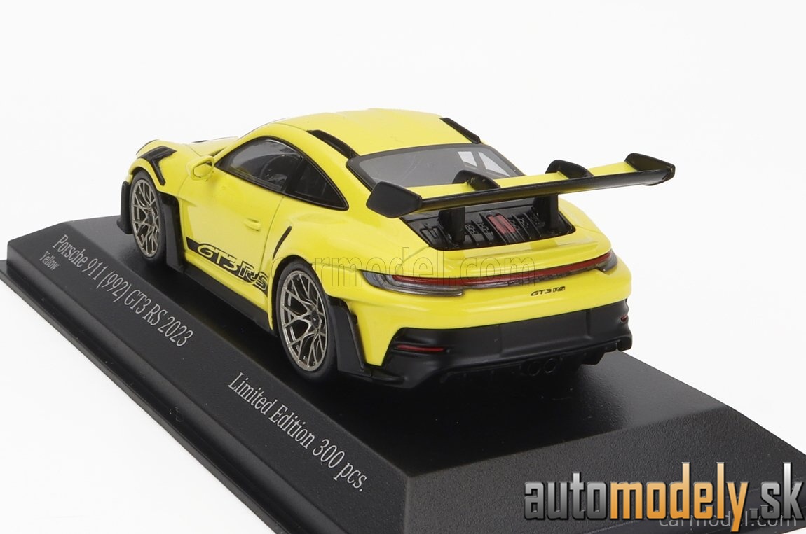 Minichamps - PORSCHE 911 992 GT3 RS COUPE 2023 GOLD WHEELS YELLOW - 1:43