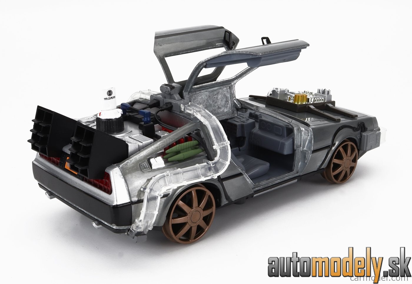 Jada - DE LOREAN TIME MACHINE (RAILWAY) BACK TO THE FUTURE 3 SILVER - 1:24