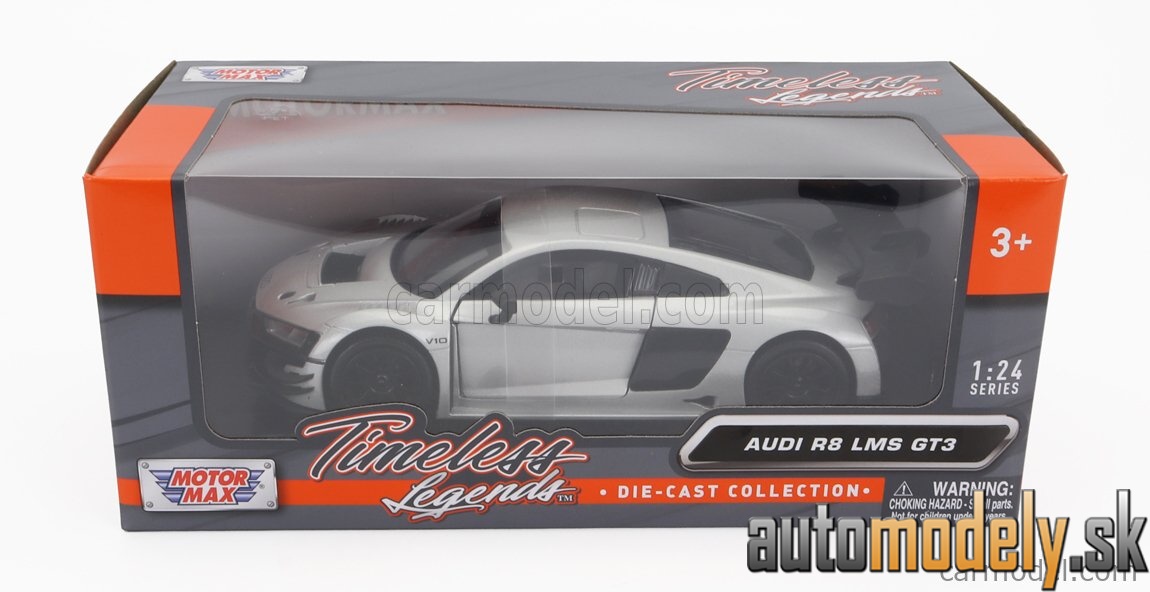 Motormax - AUDI R8 LMS GT3 2021 SILVER - 1:24