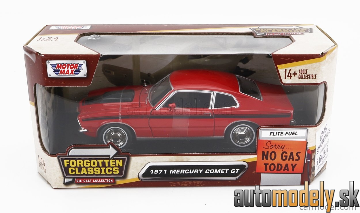 Motormax - MERCURY COMET GT 1971 RED BLACK - 1:24